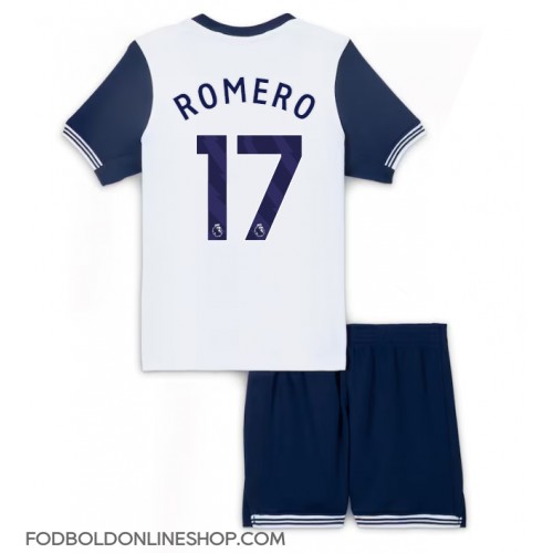 Tottenham Hotspur Cristian Romero #17 Hjemme Trøje Børn 2024-25 Kortærmet (+ Korte bukser)